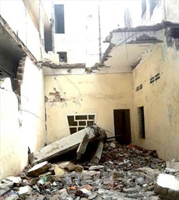 Sập sàn bê tông công trình nhà mẫu giáo, một công nhân thiệt mạng
